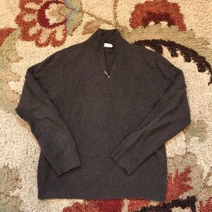 Men’s JCrew Half-Zip Wool Sweater